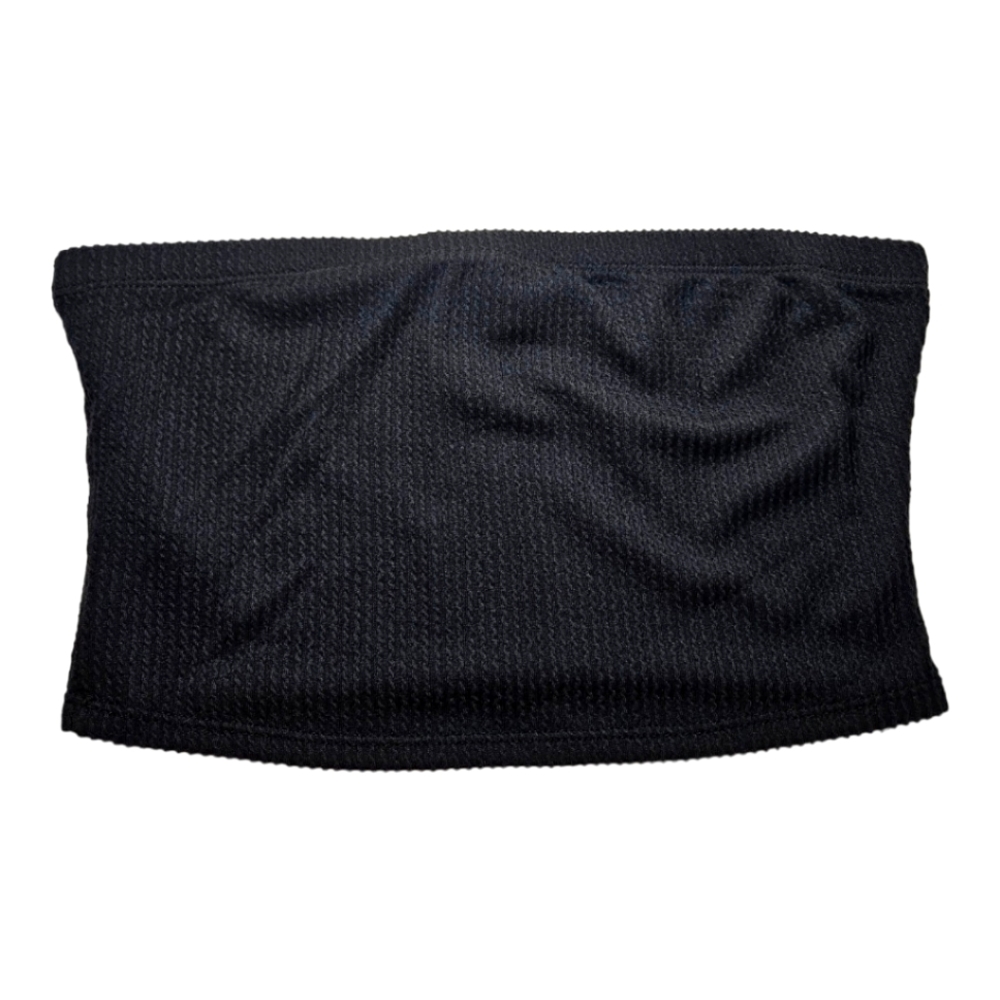 NWOT WIN WIN Boutique Tube Top Black Slinky twisty ribbing SO COMFY!